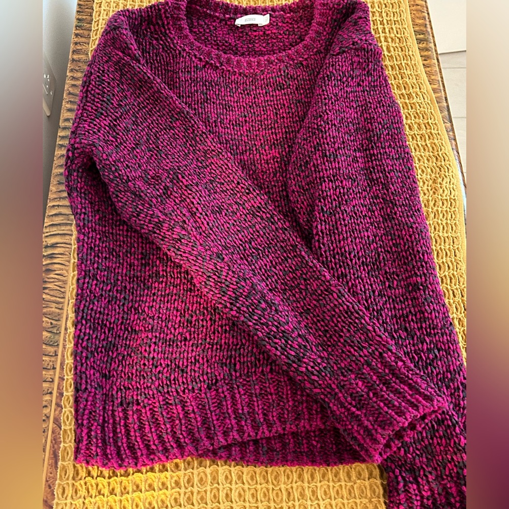 Pink and black knit beautiful sweater